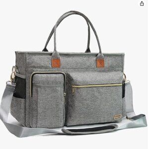 Laptop Tote Bag for Work with Padded 15.6” Sleeve, NWOT